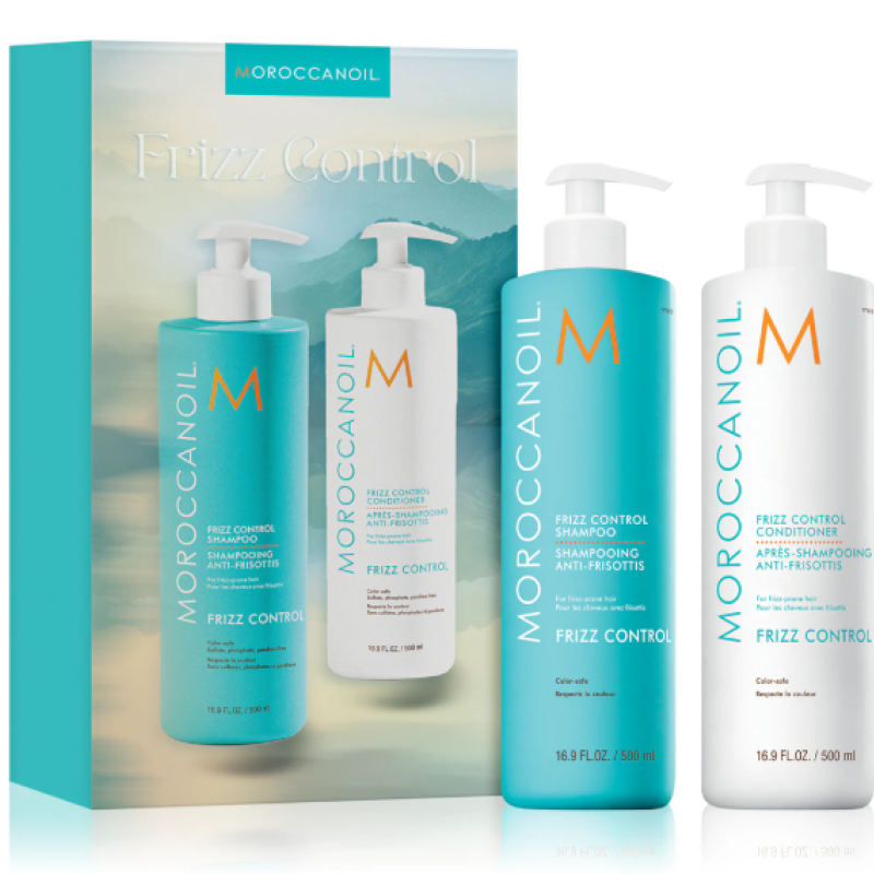 Moroccanoil Frizz Control Shampoo 500ml & Conditioner Duo 500ml Σετ για λείανση μαλλιών